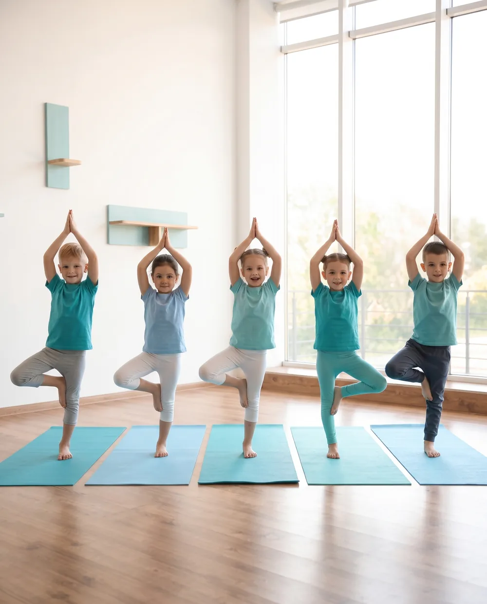 Kinder erleben Yoga-Haltungen auf der Asana-Reise
