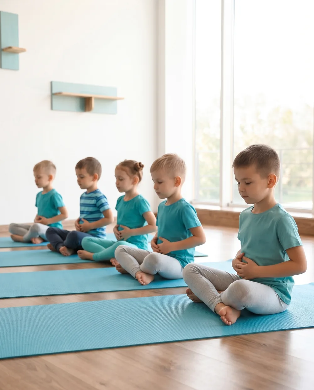 Kinder nehmen ihren Atem wahr und werden ruhig